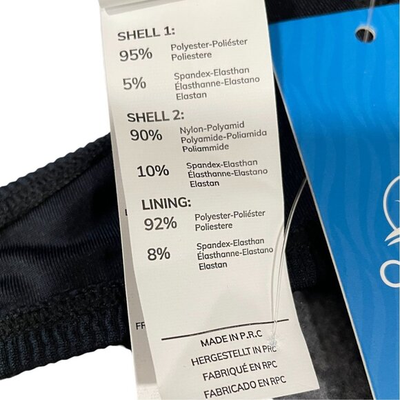 Cupshe Black Mesh Bikini Set High Waist Swimwear Cruise Chic Minimalist Resort S - Picture 10 of 10